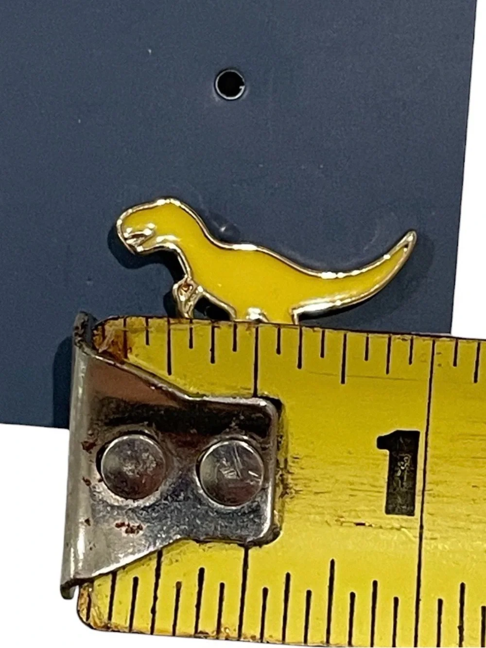 Yellow Dinosaur Stud Earrings T-Rex Earrings